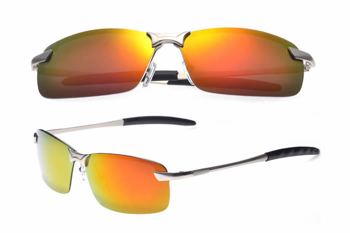Oculos De Sol Polarizado Aviador Esportivo Espelhado Uv 400