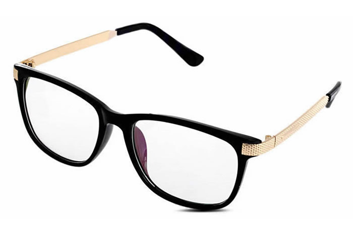 Armação De Óculos Feminina Em Acetato E Metal Retrô Fashion