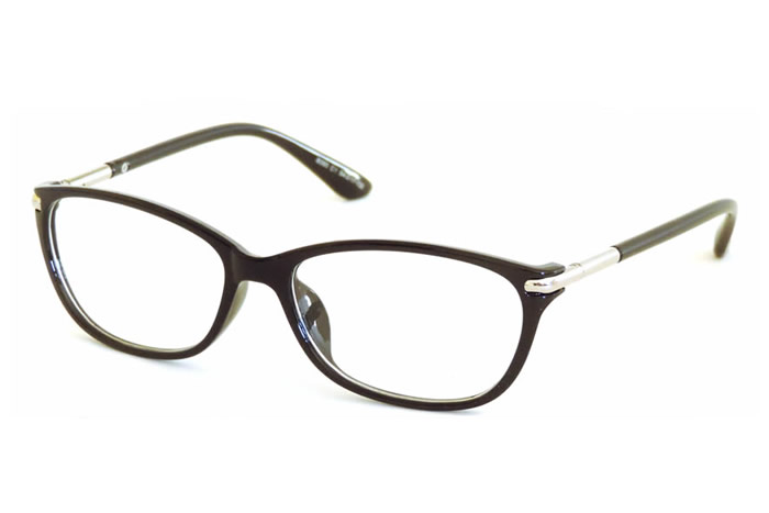 Armaao De culos Feminina Retangular Em Acetato Com Metal