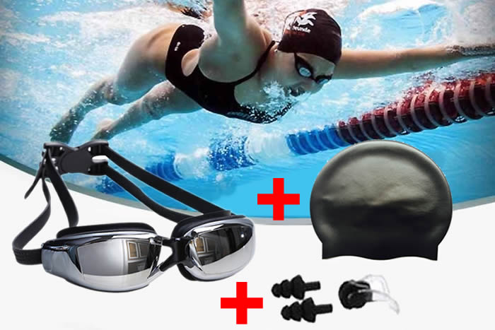 Oculos De Natao Hd Profissional Adulto Anti-embaamento
