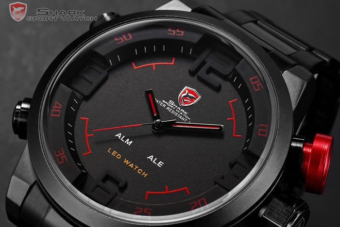 Relógio Shark Sport Watch Gulper Analogico E Digital Quartz
