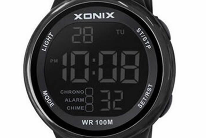 Relgio Xonix Esportivo Masculino Natao Digital Wr100m Led