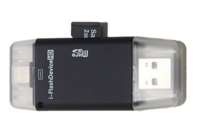 Leitor De Cartão Micro Sd E Tf Para Iphone 5 - 6 - 7 - Ipad