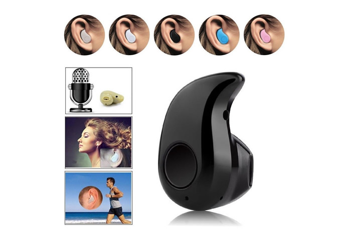 Mini Fone De Ouvido Sem Fio S530 Bluetooth V4.0 Cor Preto