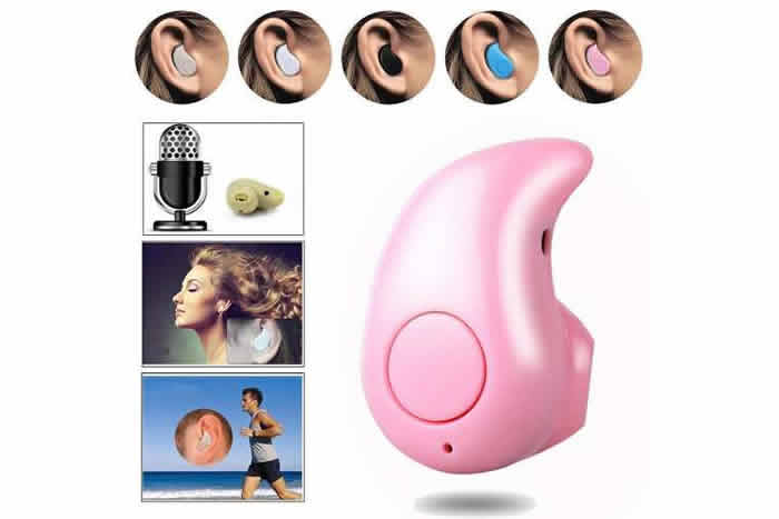 Mini Fone De Ouvido Sem Fio S530 Bluetooth V4.0 Cor Rosa